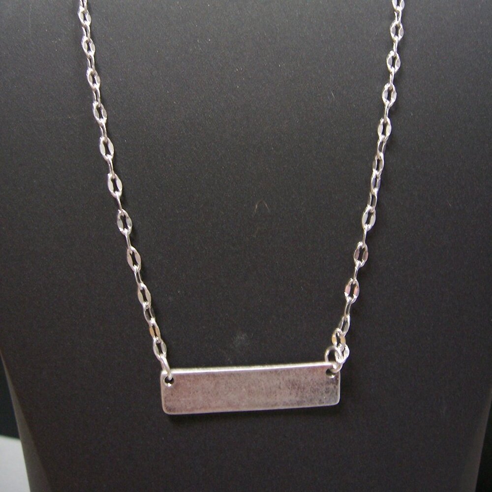 Silver Bar Chocker Necklase by: Canvas